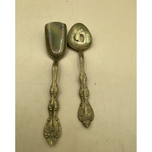 Golden Bon Bon & Relish Spoons Interlude by International Silverplate - Picture 3 of 9